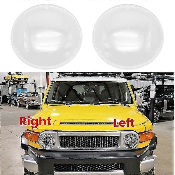 1 par Bil Strålkastare Skal Lampskärm Transparent Linsskydd Strålkastarskydd För Cruiser 2007-2021