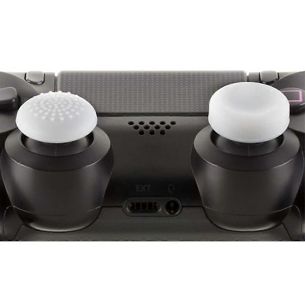 8 st Silikon Kontrollertillbehör, Halkfria Tummgrepp Joystickskydd Tumspakskydd för PS2 PS3 PS4 XBOX360-vit-