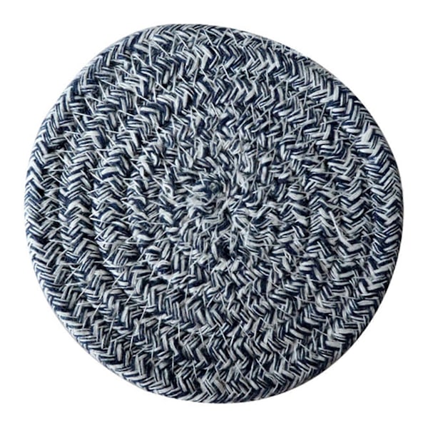 Muodonmuutoksia estävä kudottu teealunen, liukumaton puuvillalankainen pöytäkahvialunen, keittiötyökalut Dark Blue 18cm