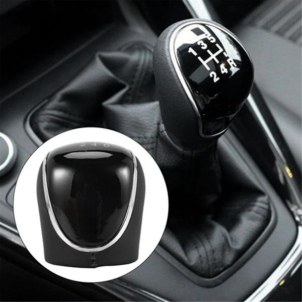 2st 6-växlad bil PU läder växelspaksknopp växelspak för Mondeo IV C-MAX Transit Focus MK3 MK4