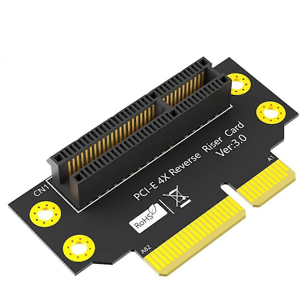 PCI-e 4X 3.0 90 asteen käänteinen uros-naaras -nousukortti 2U-palvelimelle