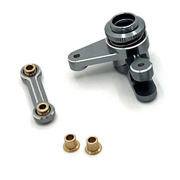 RC Bil Uppgradering Styrkomponent Servo Stång Set för 1/10 Grå