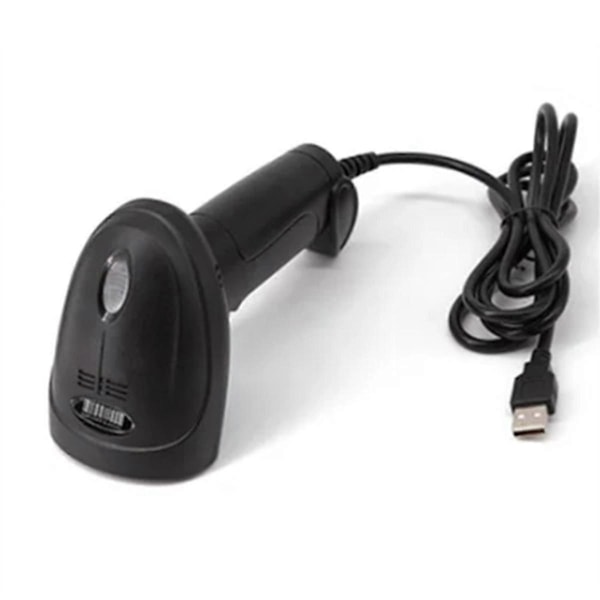 Universal 1D/2D USB-ansluten streckkodsläsare Handhållen QR-kodläsare Mobil POS Plug and Play Stöd Logistikbutik