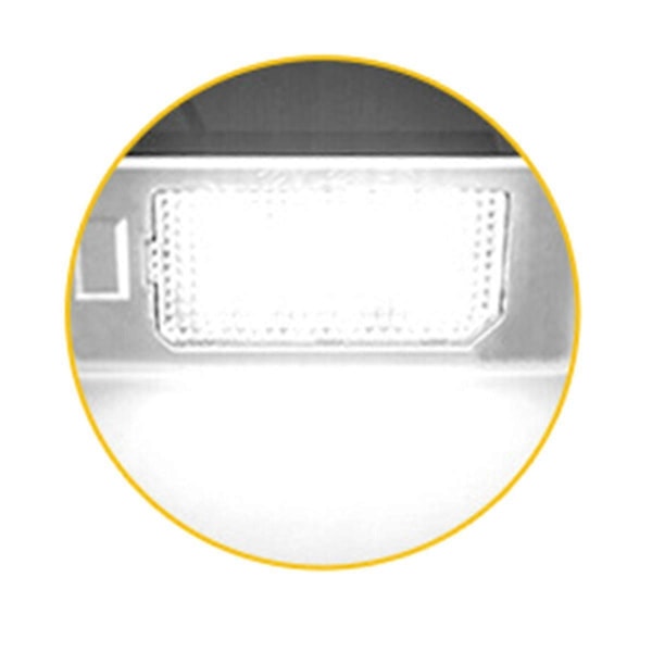 Bil Bakre Registreringsskylt Lampa för 500X 2014-2019 LED Registreringsskyltsbelysning