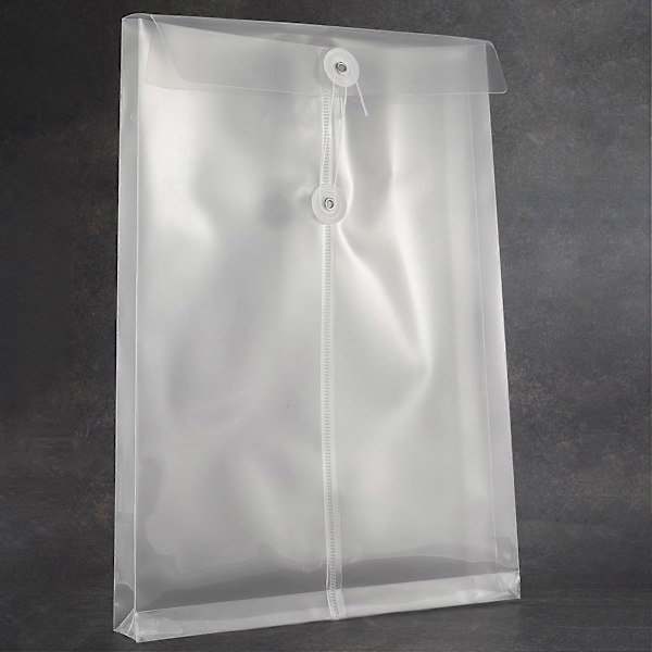 12-pack Klar Plast Kuvert Expanderbara Filer