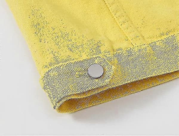 Denimjacka för dam YELLOW M