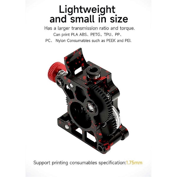 Ekstruder til HGX2.0 Oblique Tooth Extruder til CR10/CR10S/Ender3/V2