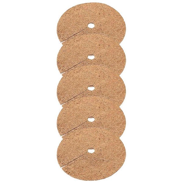 5 st Kokosfiber Trädring Mulch Pad Blomkruka Grönsaker Suckulenter Mulch Ring Skydd för Växter