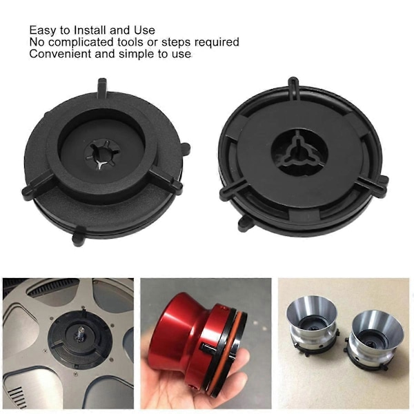 1 Par Navadapter 10 Tum Öppnare för Rulle till Rulle Band Röd