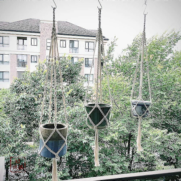 3-pack Växtupphängning och 3 st Krokar Inomhus Utomhus Hängande Växtupphängning Hängande Planteringskruka D Blomkrukor För Råttor Växtupphängningsset, växtupphängning