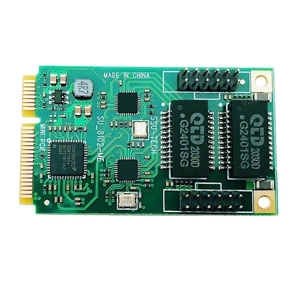 Mini PCIE Gigabit Nätverkskort PCIE till 2 Port RJ45 Nätverkskort