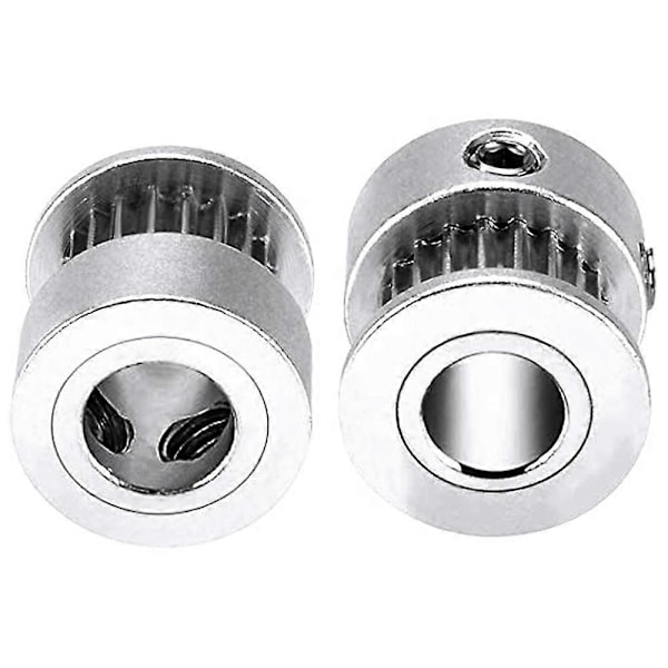 5 stk. 20 Tænder 10 mm Bredde Tandrem Aluminium Legering Remskive Egnet til CR10 CR6 SE 3D Printer (Hul 8 mm)