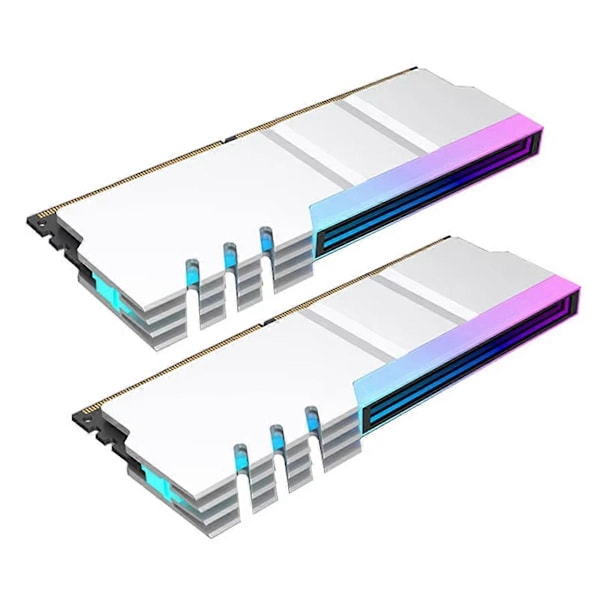 Dator DDR4 DDR5 5V ARGB Sync Minnesmodul Kylare Vit