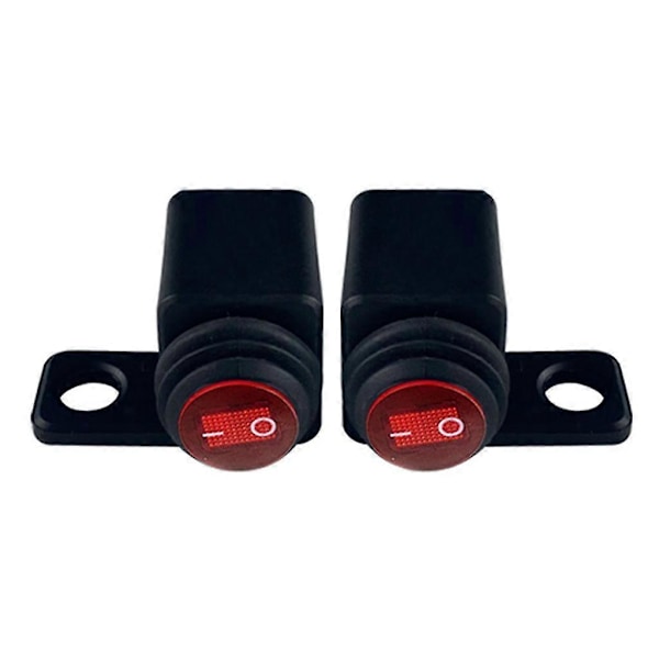 Uppgraderad Vattentät Knapp Strömbrytare Spot Light Led På Av Strömbrytare För Motorcykel Right 2 Block Switch