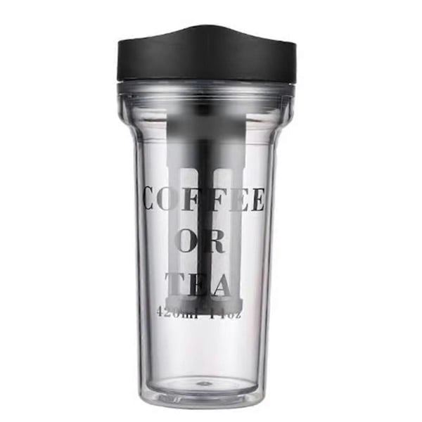 Bärbar Kaffekopp med Integrerat Kaffefilter - Perfekt för Resor