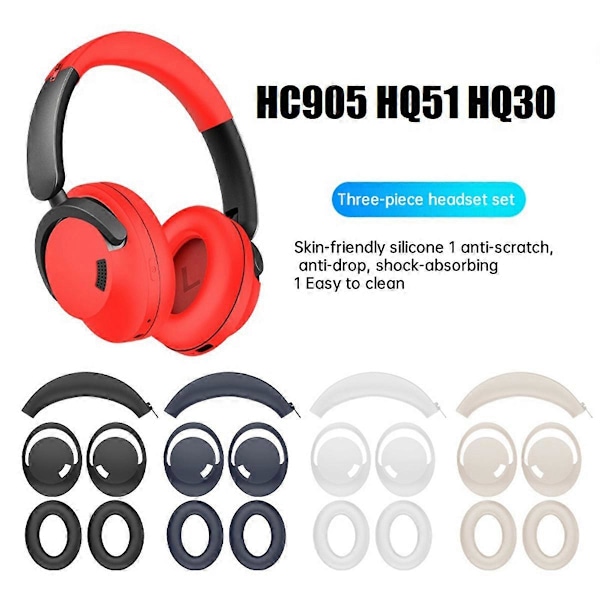 Öronkuddar + Huvudbygelset för SonoFlow HC905 HQ51 Headset D