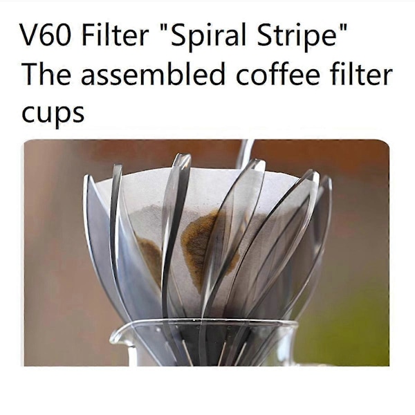 VDSU-02-B&W Dripper SUIREN 02 1-4 Koppar Kaffe Hand Dropp Vit Röd Blå