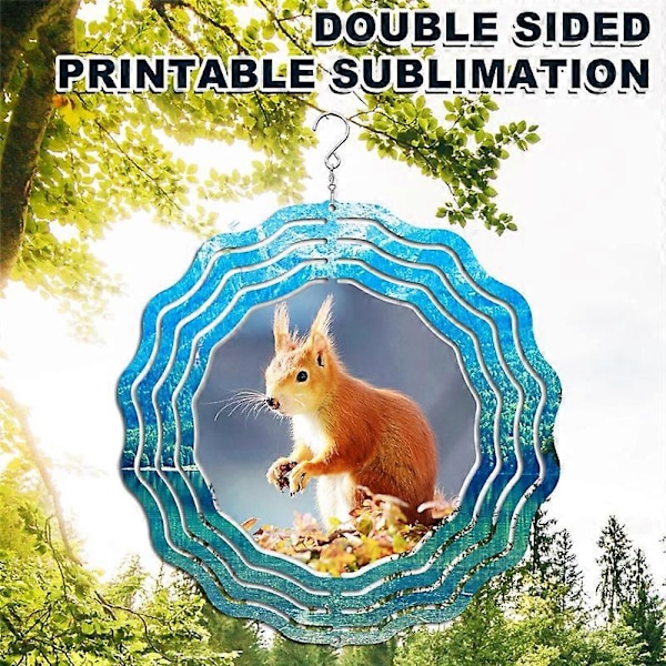 20 cm:n 3D-tuulikello, ripustettava sublimaatiotuulikello