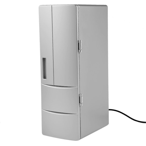 Kylskåp Mini USB Kyl Frys Burkar Dryck Öl Kylare Värmare