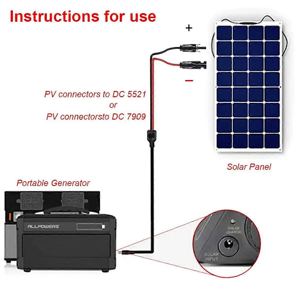 DC7909 Solcellsenergilagringsbatteri Solcellskontakt
