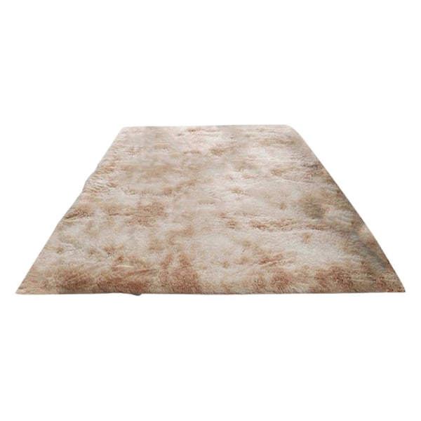Luddig Matta för Vardagsrum Mjuk Plysch Inomhus Sovrumsmatta Batik Förtjockad Halkfri Fluffig Fuskpälsmatta Barnkammare Barn Pojkar Flickor Rum Golvmatta Camel 60cm