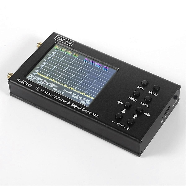Ny SA6 Mini Spektrumanalysator Wi-Fi CDMA Lab 35-4400Mhz Signaltest