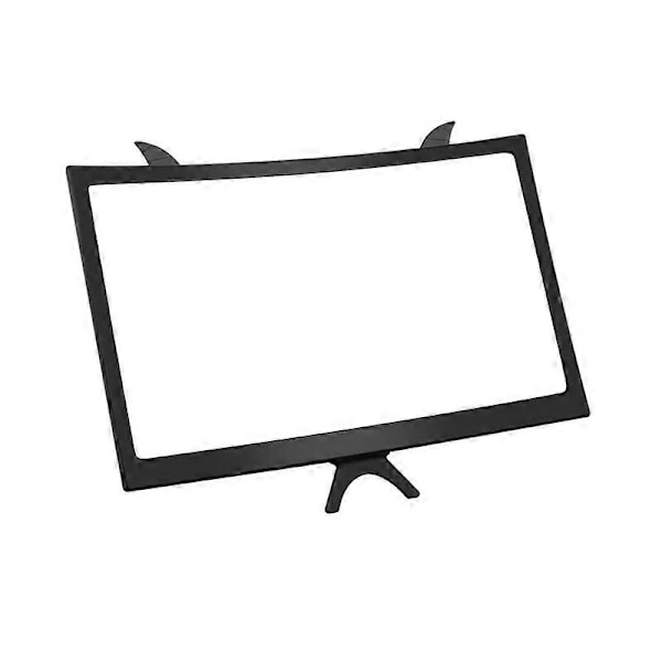 Telefon Skärmförstorare Vikbar 3D Hög Klarhet 10/14 Tum Böjd Telefon Skärm Video Förstärkare Hållare för Att Titta På TV Black 14 inch
