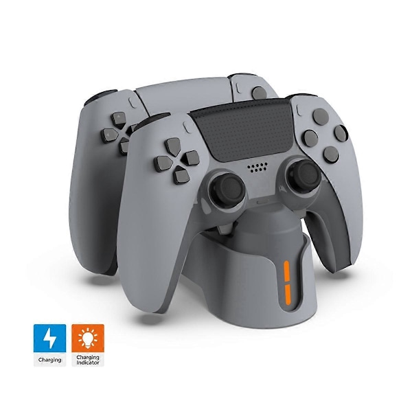 Dubbel Laddningsstation för Playstation 5 Handkontroll LED