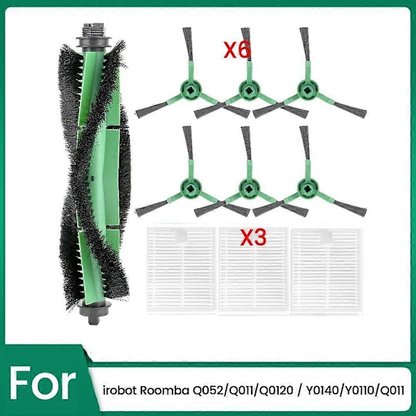 10 ST för Combo Essential Series Y0140 Y0110 Y0112 Robotdammsugare Tillbehör Huvudborste Sidoborste Filter