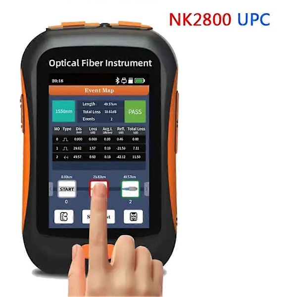 Mini OTDR NK2800 Fiber Instrument Test Fiber Optic Reflectometer UPC