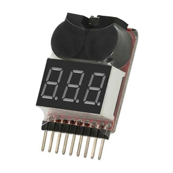 BBX1-8S 1-8S 2IN1 Lipo Batterispänningstestare Utan Hölje