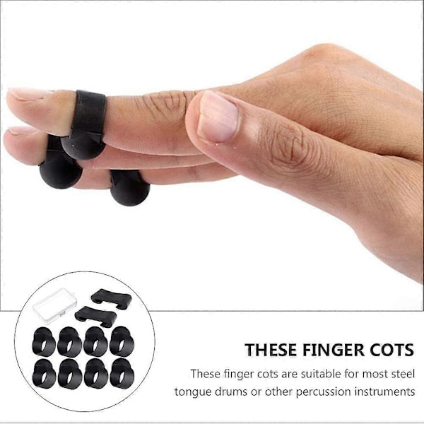 10 st Boxo Tools Handpan Fingerplektrum Fingerskydd Trumma Fingerplektrum Kit Trumma Fingerverktyg Knackande Fingerplektrum