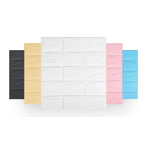 20 KPL 35X38,5 cm 3D Seinätarrat Itseliimautuva Vaahtotiili Huoneen Sisustus DIY Tapetti Seinäsisustus Seinä