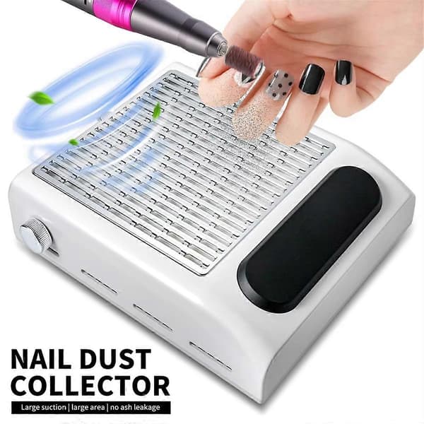 Kraftfull Nageldammsugare Justerbar Hastighet Nagelstoftsamlare