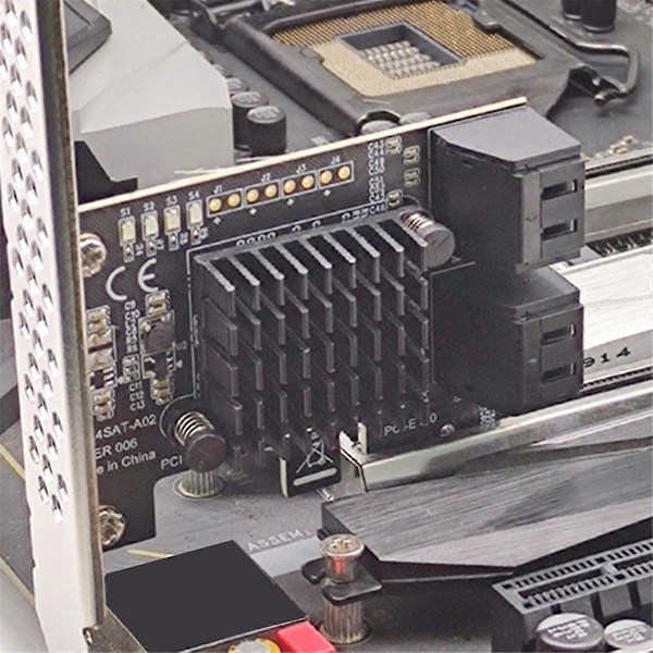 SATA3.0 -laajennuskortti PCI-E4-porttiin 6G-sovitinkortti 88SE9215