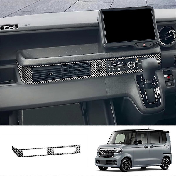 Bil Centerkonsol Luftkonditionering Trim Ram RHD Kolfiber