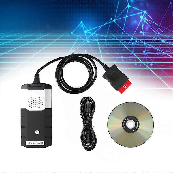 OBD2 Kodläsare Dubbelkort Bluetooth Feldetekteringsenhet Svart