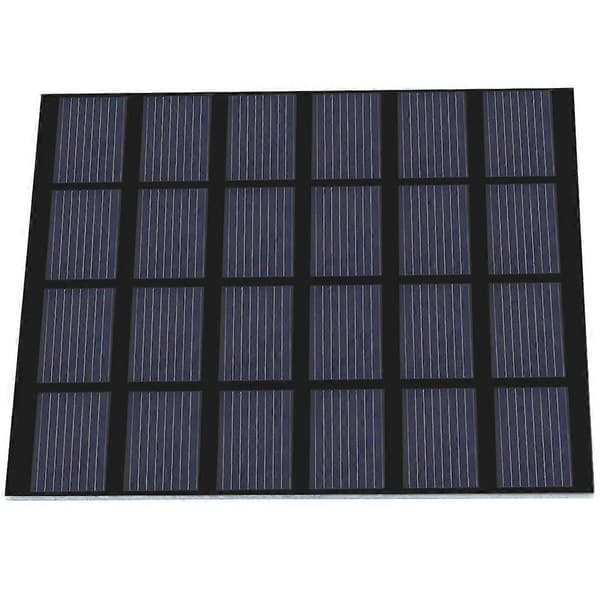 1.5W 6V Mini Polysilicium Solpanel PET Lamineret Plade DIY Batterioplader til Udendørs