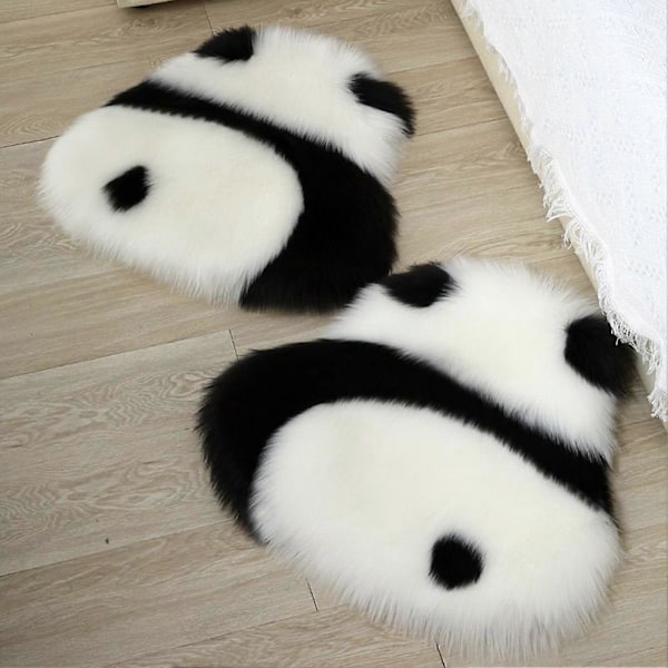 Panda Kudde Gosedjur Leksak Mjuk Tvättbar Blekningsfri Bedårande Djurkudde Leksak Panda Stol Sittdyna Soffdekor White Left