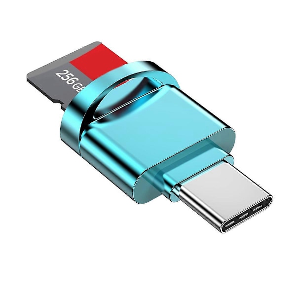 Micro-SD Kortläsaradapter, USB Typ C till Micro-SD/TF Kortläsare, A