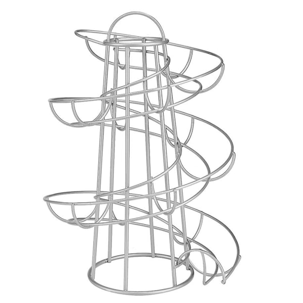 Ägghållare spiral ägghållare äggkorg köksförvaringsställ black