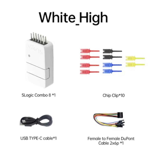 för Combo 8 Logikanalysator DAPLink CKLink Debug Tool 80M Vit