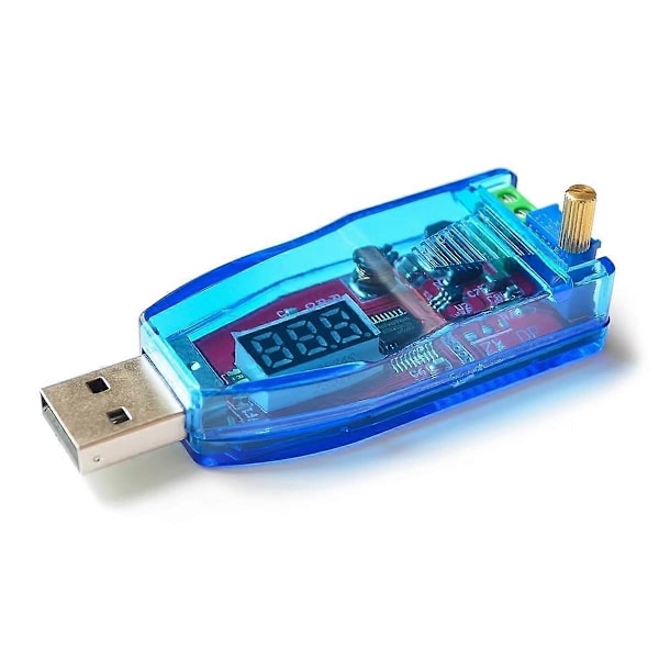 DC-DC 5V til 3.3V 9V 12V 24V USB Step OP / Ned Konverter Strømforsyning Rød