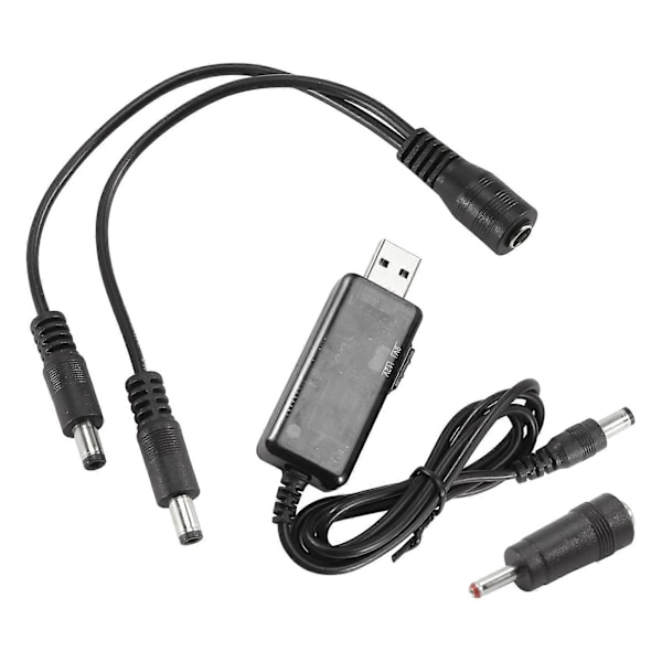 USB Boost-kabel 5V Steg Upp Till 9V 12V Omvandlare 1A Steg-Upp