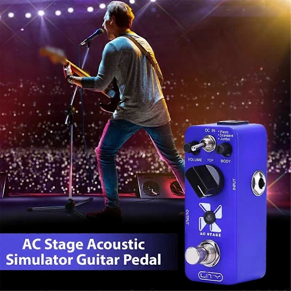 Gitarr Effekt Pedal Akustisk Simulering AC Stage Gitarr Effekt Pedal