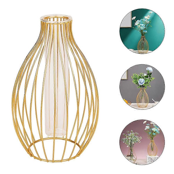 Hydroponisk Planteringskärl Luftväxt Terrarium Modern Floral Vas Glas Provrör Vas Blomhållare Vas Luftväxt Planteringskärl