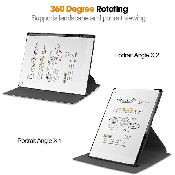 Fodral för Remarkable Paper Pro 11,8 tum Skyddande Omslag Grå