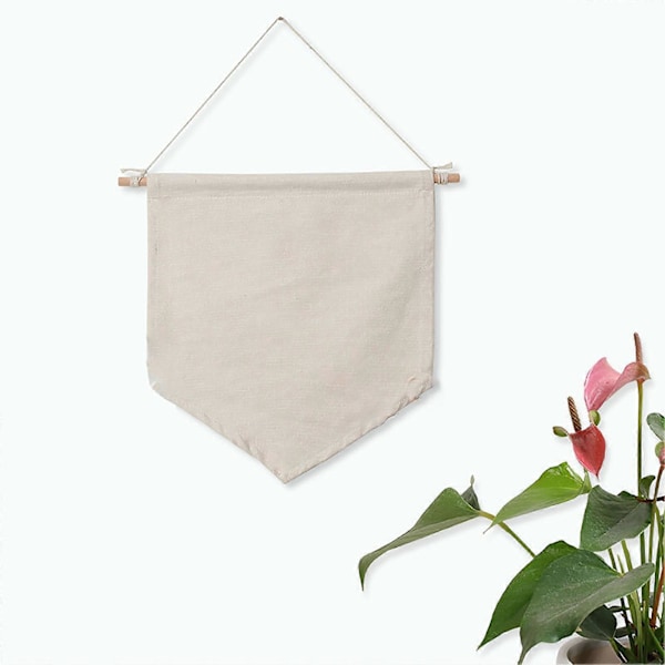 Nordisk Bomull Brosch Nål Märke Hållare Hängande Väggförvaring Display Banner Flagga Grey M