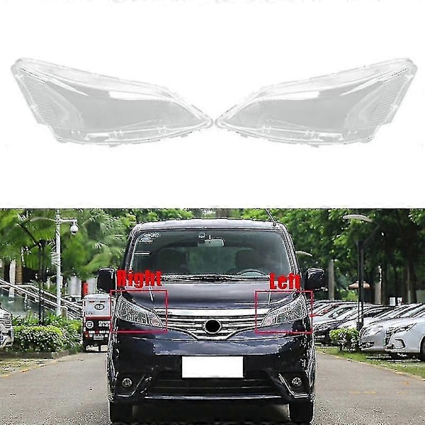 Höger strålkastarhölje Bil Lampskärm Transparent Lins Skydd Strålkastarskydd För Nv200 2010-2018