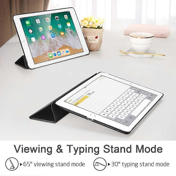 Fodral Kompatibelt Med Ipad 2018 / Ipad 2017 Modell 9.7 Tum - Fodral - Svart
